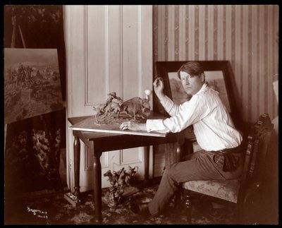 Russell the Cowboy Artist, 1905 by Byron Company
